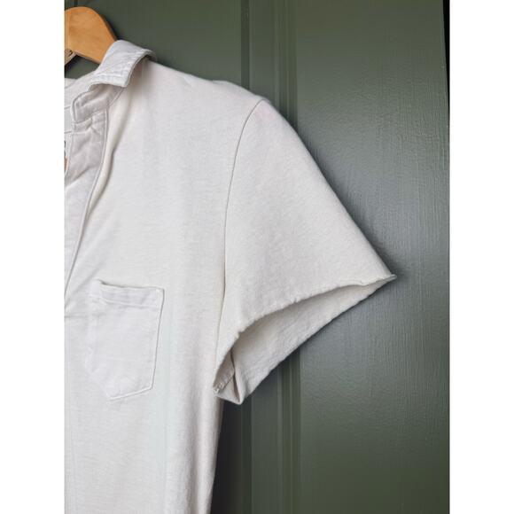 NEW Frank & Eileen CHARLOTTE Perfect Polo Heritage Jersey Shirt Vintage White XS - Picture 5 of 9
